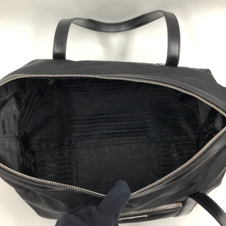  PRADA プラダ ミニボストンバッグ　ナイロン ブラック