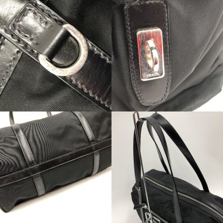  PRADA プラダ ミニボストンバッグ　ナイロン ブラック