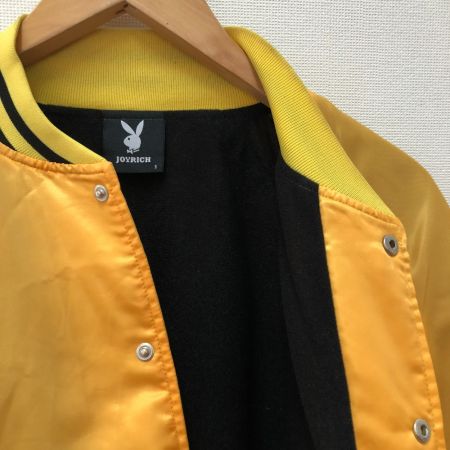  JOYRICH×PLAYBOY メンズ衣料 ジャケット スタジャン SIZE S イエロー