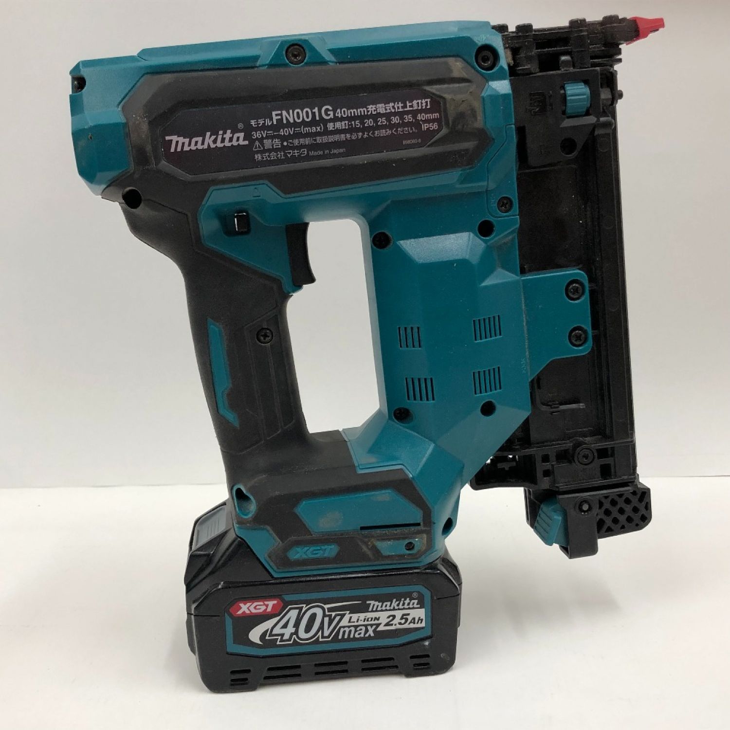 中古】 MAKITA マキタ 40V 充電式仕上釘打 【仕上釘/40mm】 FN001GZK B