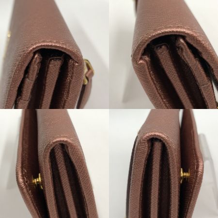  PRADA プラダ  2つ折り長財布 サフィアーノ 1M1132 ピンクゴールド