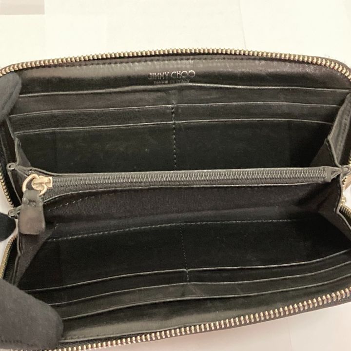 中古】 JIMMY CHOO ジミーチュウ Filipa ラウンドファスナー長財布 ...