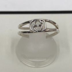 □□ GUCCI グッチ ＧＧロゴ　13号リング Bランク