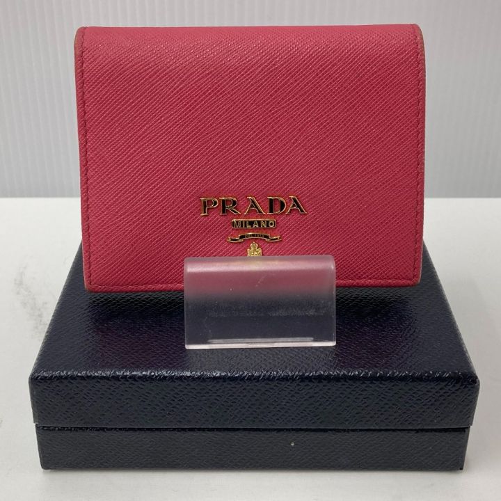 PRADA プラダ 2つ折り財布 1MV204 ピンク｜中古｜なんでもリサイクルビッグバン