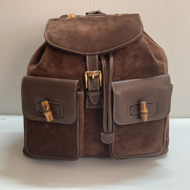 中古】 GUCCI グッチ バンブー リュックサック 003/58/0016 Cランク