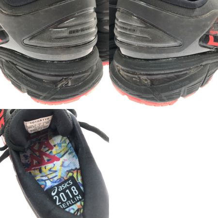  asics アシックス ランニングシューズ GEL-KAYANO 25 BERLIN 24cm 本体のみ 1012A119 ブラック×レッド