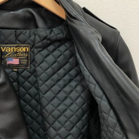  VANSON バンソン メンズ衣料 ジャケット　サイズ32 ブラック