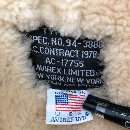  AVIREX アビレックス B-6　ジャケット　size36 94-3888 ブラウン