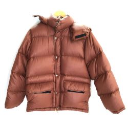 □□ THE NORTH FACE ザノースフェイス メンズ　ダウンジャケット　サイズS ブラウン Bランク