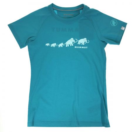  MAMMUT マムート QD Logo Print T-Shirt AF Women’s ジャパンサイズM 1017-02021 スカイブルー