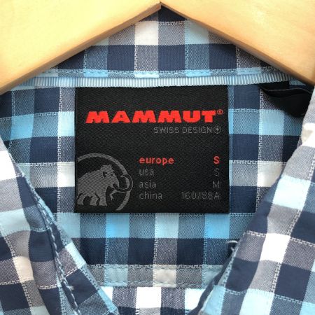  MAMMUT マムート 半袖シャツ Mサイズ 1015-02021 スカイブルー