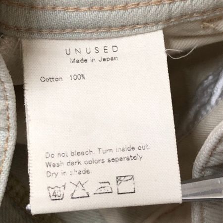  UN USED アンユーズド ジーンズ デニムパンツ 00  UW0474 アイボリー