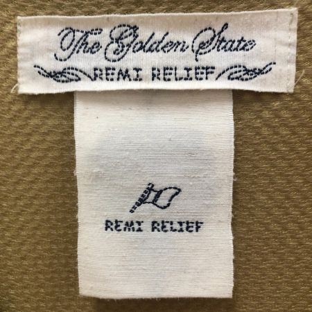  REMI RELIEF レミレリーフ メンズ コーチジャケット   SIZE S イエロー
