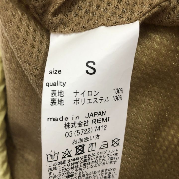 REMI RELIEF レミレリーフ メンズ コーチジャケット SIZE S イエロー