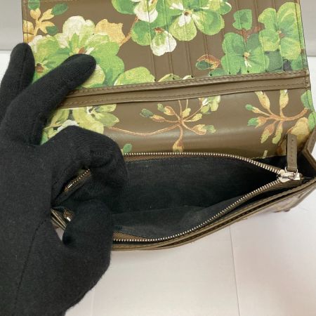  GUCCI グッチ 二つ折り長財布　16SS ブルームス 408811 ブラック