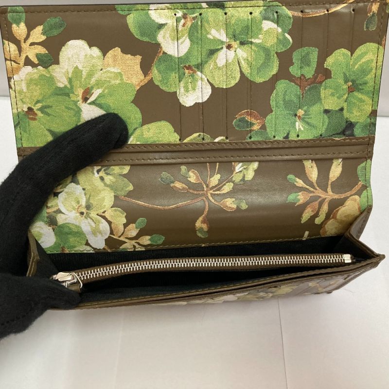 中古】 GUCCI グッチ 二つ折り長財布 16SS ブルームス 408811 ブラック ...