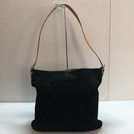  CELINE セリーヌ ショルダーバッグ　マカダム　スエード ブラック