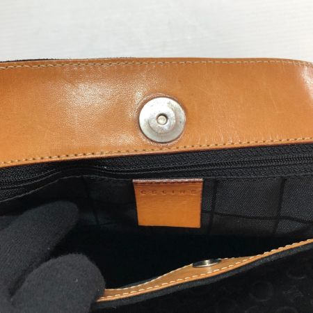 CELINE セリーヌ ショルダーバッグ　マカダム　スエード ブラック