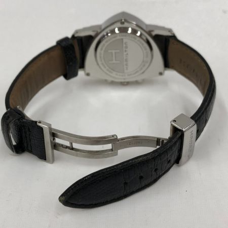  HAMILTON ハミルトン クロノグラフ  腕時計 ステンレススチール レザー ブラック H244121