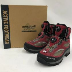 □□ mont･bell モンベル レディース　ダイヤル式登山靴　トレッキング　size23.5cm 1129322 ガーネット Sランク
