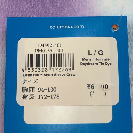  Columbia コロンビア ビーンヒルショートスリーブクルー 半袖Tシャツ Ｌサイズ PM0155 ラベンダー