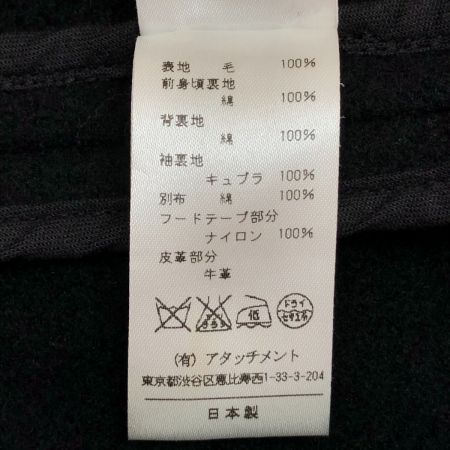  ATTACHMENT アタッチメント ショートダッフルコート SIZE 1 ブラック