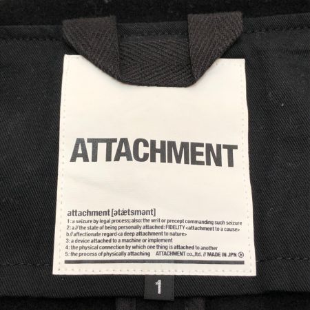  ATTACHMENT アタッチメント ショートダッフルコート SIZE 1 ブラック