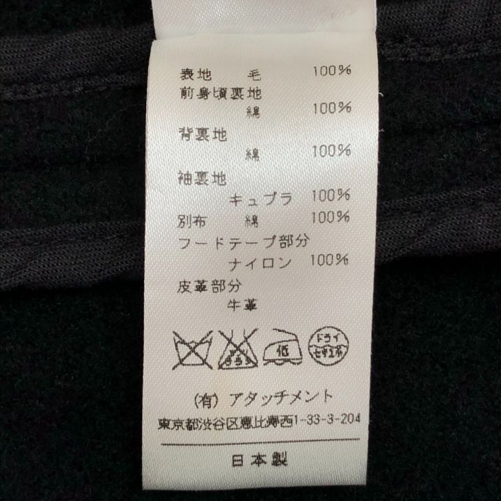 ATTACHMENT アタッチメント ショートダッフルコート SIZE 1 ブラック