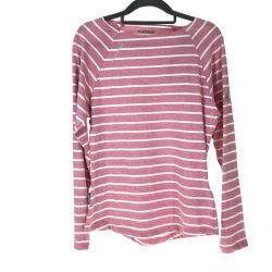 ## MAMMUT マムート 長袖Tシャツ wall Longsleeve Women アジアサイズS 1041-06231 ローズ x ホワイト Aランク