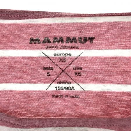  MAMMUT マムート 長袖Tシャツ wall Longsleeve Women アジアサイズS 1041-06231 ローズ x ホワイト