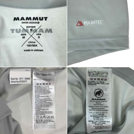  MAMMUT マムート アタカソ ライト ジップ Tシャツ Women ジャパンサイズM 1017-00460 marble
