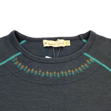  Foxfire フォックスファイヤー ゼロドライウールクルー カットソー 8115639 チャーコル Sサイズ レディース