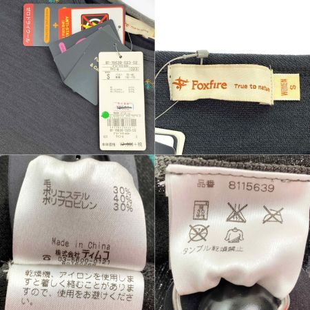  Foxfire フォックスファイヤー ゼロドライウールクルー カットソー 8115639 チャーコル Sサイズ レディース