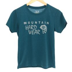□□ MOUNTAIN HARD WEAR マウンテン ハード ウェア WハードウェアフロントロゴT Sサイズ OR8232 グリーン Aランク