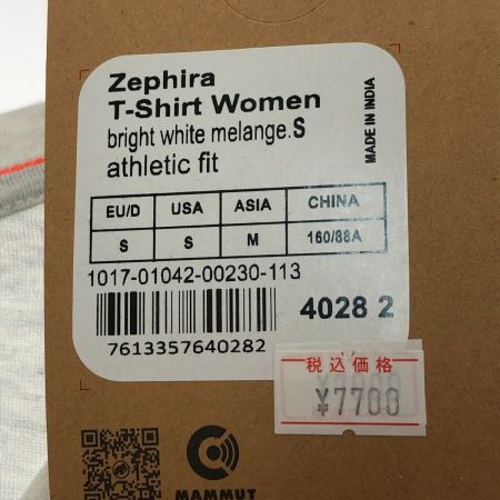  MAMMUT マムート ゼファーTシャツ Mサイズ 4028 2 アイボリー