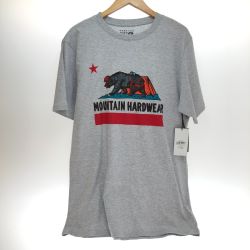 □□ MOUNTAIN HARD WEAR マウンテン ハード ウェア ベアフラッグショートスリーブT Ｌサイズ OM9491-057 ライトグレー Aランク