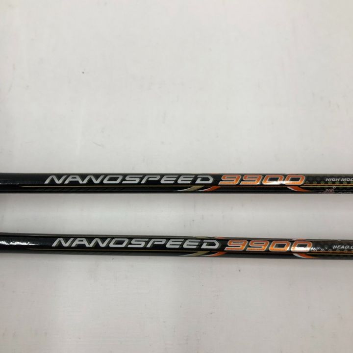 中古】 YONEX ヨネックス バドミントン ラケット ナノスピード9900 2本 ...