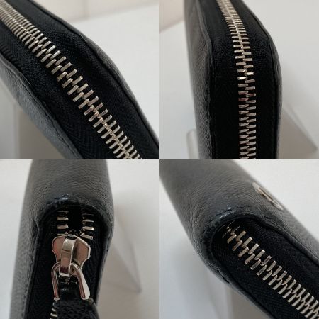  BVLGARI ブルガリ ラウンドファスナー長財布 284230 ブラック