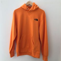 □□ THE NORTH FACE ザノースフェイス メンズ パーカー　Back Square Logo Hoodie　SIZE L NT12142 オレンジ Sランク