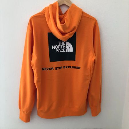  THE NORTH FACE ザノースフェイス メンズ パーカー　Back Square Logo Hoodie　SIZE L NT12142 オレンジ