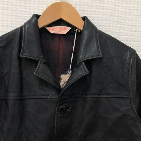  G&F WORKERS メンズ衣料 ジャケットWOLFMAN JACK　 SIZE L ダメージ加工 JK-06 ブラック