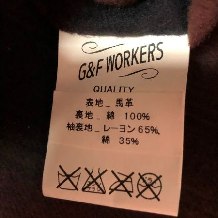  G&F WORKERS メンズ衣料 ジャケットWOLFMAN JACK　 SIZE L ダメージ加工 JK-06 ブラック