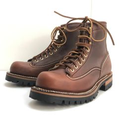 □□ LONE WOLF BOTS 靴　ブーツ　ブラウン　サイズUS8(26cm) ブラウン Sランク