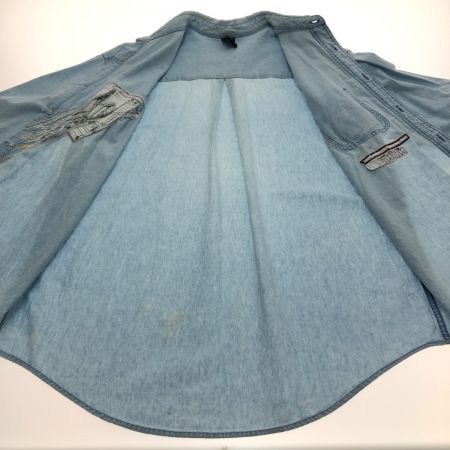  WARNER BROS STUDIO STORE デニムシャツ Mサイズ ライトブルー