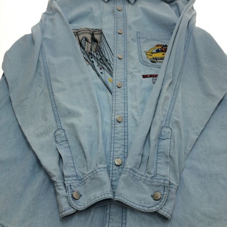  WARNER BROS STUDIO STORE デニムシャツ Mサイズ ライトブルー