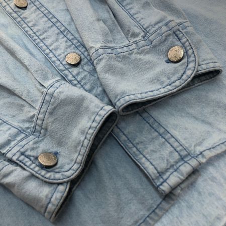  WARNER BROS STUDIO STORE デニムシャツ Mサイズ ライトブルー