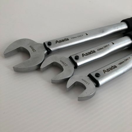  asada 工具　レンチ3本セット　17、22、29mm