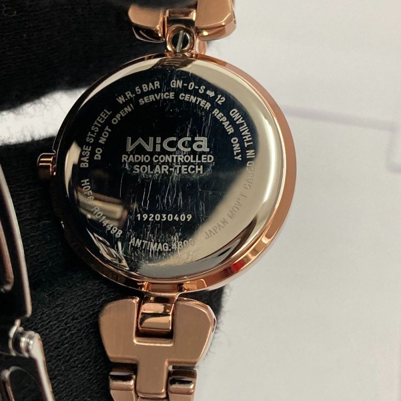 中古】 WICCA ソーラーテック電波時計 ティアラスターコレクション KS1