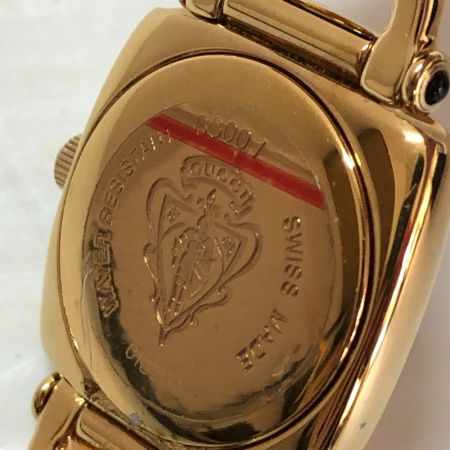  GUCCI グッチ 腕時計  クォーツ  レザー ブラック ホースビット 6300L
