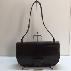 □□ PRADA プラダ ハンドバッグ ブラウン Cランク